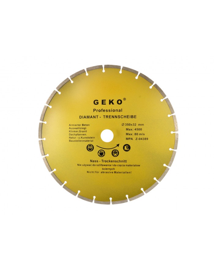 Диск алмазний 350x8x32 СЕГМЕНТ GEKO PROFI GEKO - 1