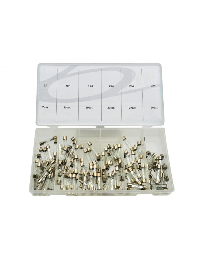 Набір запобіжників скляних 120шт. GEKO GEKO - 1