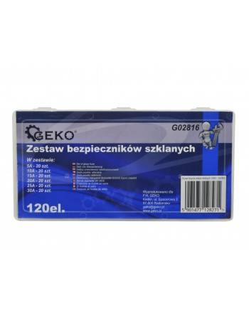 Набір запобіжників скляних 120шт. GEKO GEKO - 3