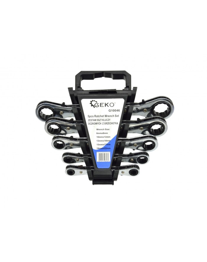 Набір ключів накидних з тріскачкою 6-22 мм GEKO GEKO - 1
