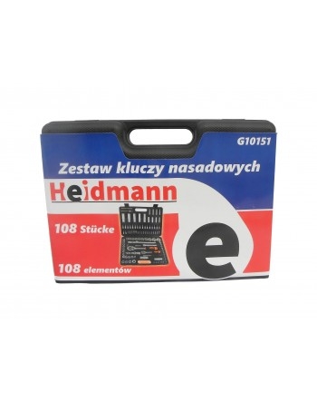 Набір головок торцевих 108ел. 1/4", 1/2" Heidmann Heidmann - 14