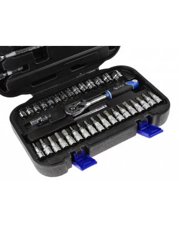 Набір головок торцевих і біт з тріскачкою 1/4" 38шт. GEKO GEKO - 15