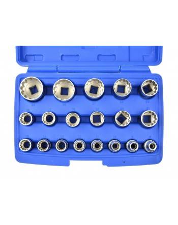 Набір головок torx 12-гранних 8-32 мм 19шт. в боксі GEKO GEKO - 3