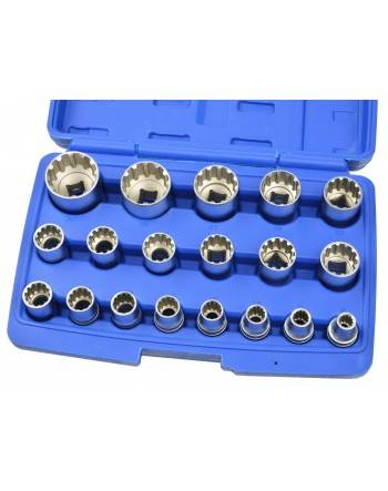 Набір головок torx 12-гранних 8-32 мм 19шт. в боксі GEKO GEKO - 4