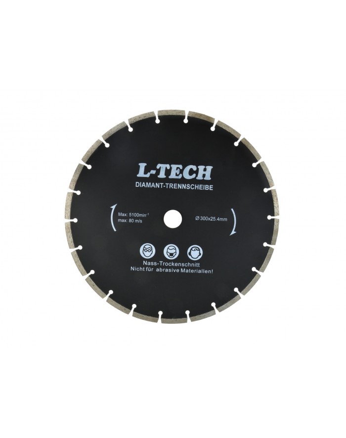 Диск алмазний 300x8x32 СЕГМЕНТ L-TECH чорнний GEKO GEKO - 1