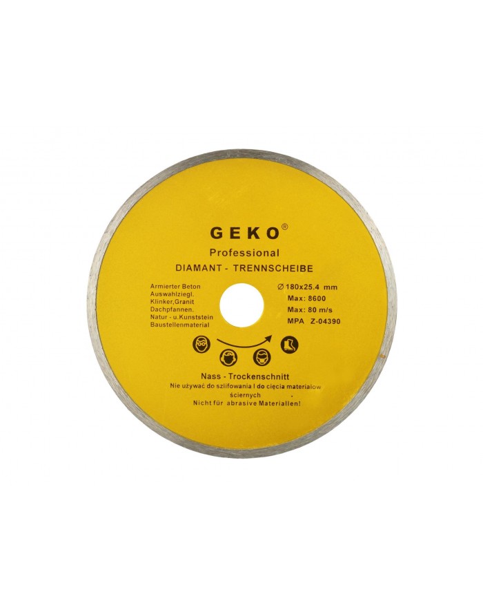 Диск алмазний 180x25.4 суцільний GEKO GEKO - 1